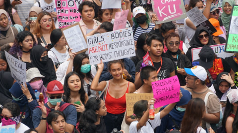 Women's March Jakarta 2020 Foto: Avissa Harness/kumparan