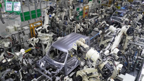 Ilustrasi produksi di pabrik Daihatsu Jepang. Foto: Nikkei