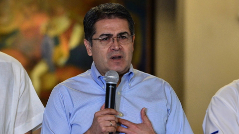 Presiden Honduras Juan Orlando Hernandez. Foto: Orlando SIERRA/AFP