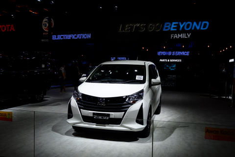 Toyota Calya di IIMS Hybrid 2021. Foto: Aditya Pratama Niagara/kumparan