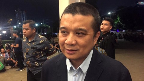 Pebisnis Erwin Aksa menghadiri debat Capres Cawapres di Hotel Sultan, Jakarta. Foto: Abdul Latif/kumparan