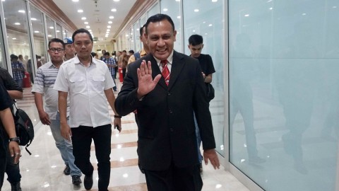 Firli Bahuri bersiap mengikuti rapat paripurna DPR terkait pengesahan lima pimpinan KPK, 16 September 2019. Foto: Irfan Adi Saputra/kumparan