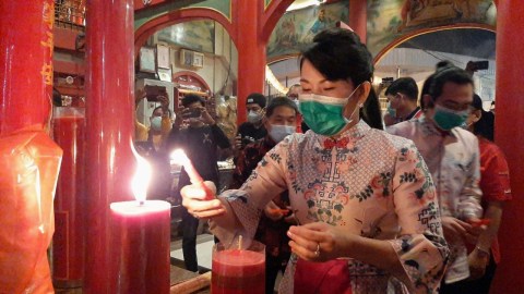 Foto: Ibadah Malam Tahun Baru Imlek di Singkawang (1)