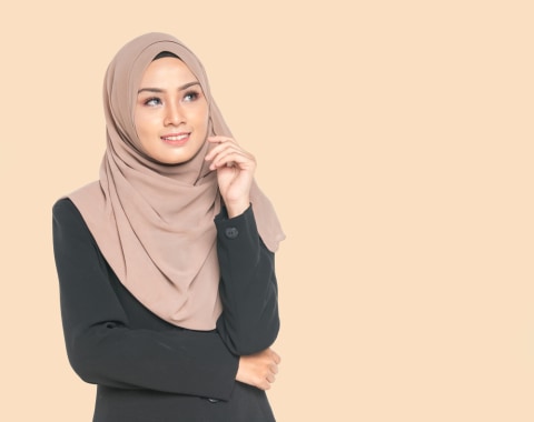 Ilustrasi Warna Jilbab untuk Kulit Sawo Matang. Foto: Shutterstock/MawardiBahar