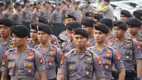 Apel Operasi Ketupat dan Pilkada Serentak. Foto: Jamal Ramadhan/kumparan