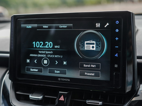 Head unit Toyota Corolla Cross. Foto: dok. Muhammad Ikbal/kumparan