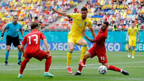 4 Bintang Kemenangan Ukraina atas Makedonia Utara di Euro 2020