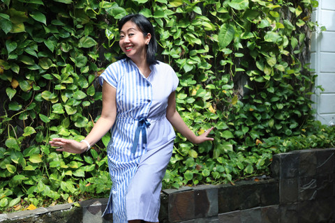 Pemain film Rasuk 2, Asri Welas saat berkunjung ke kantor kumparan. Foto: Fitra Andrianto/kumparan