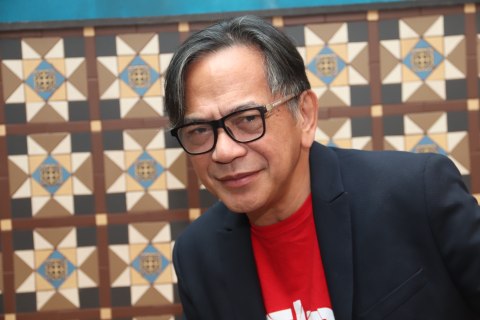 Ray Sahetapy tersenyum Foto: Munady