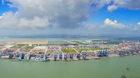 Pelabuhan Nansha, Guangzhou, China Foto: portofnansha.com