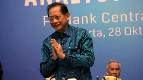 Jahja Setiaatmadja, Presiden Direktur BCA saat Laporan Keuangan Triwulan III 2019 BCA di Hotel Indonesia Kempinski, Jakarta, Senin (28/10/2019). Foto: Nugroho Sejati/kumparan