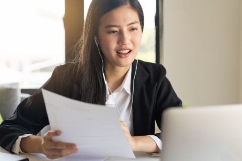 Ilustrasi interview kerja online. Foto: Shutter Stock