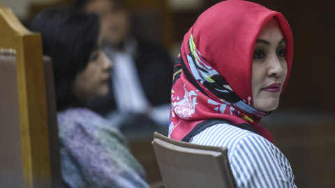 Angelina Sondakh Foto: Antara/Hafidz Mubarak A