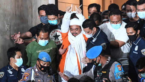 Sidang Dakwaan Kasus Kerumunan dan Tes Swab Habib Rizieq Digelar Hari Ini (1)
