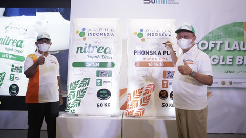 PT Pupuk Indonesia (Persero) soft launching single branding produk pupuk komersil Urea dan NPK, Jakarta (27/12). Foto: PT Pupuk Indonesia