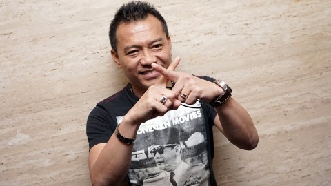 Musisi Anang Hermansyah saat hadir di konferensi pers Indonesian Idol di kawasan Kebin Jeruk, Jakarta, Senin, (16/7/2019). Foto: Ronny