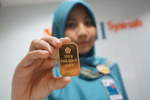 Logam mulia Antam. Foto: Aditia Noviansyah/kumparan