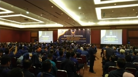 Ridwan Kamil di kongres NasDem di Ji Expo, Kemayoran, Jakarta Pusat, Minggu (10/11).  Foto: Fachrul Irwinsyah/kumparan