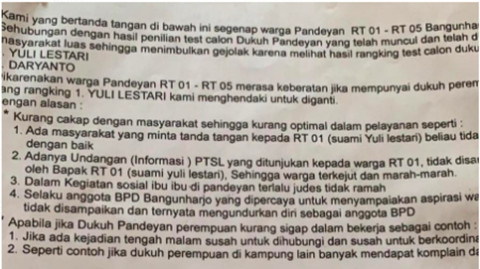 Ini Isi Surat Penolakan Dukuh Di Bantul Kumparan Com