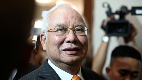 Mantan Perdana Menteri Malaysia, Najib Razak. Foto: AFP/MOHD RASFAN