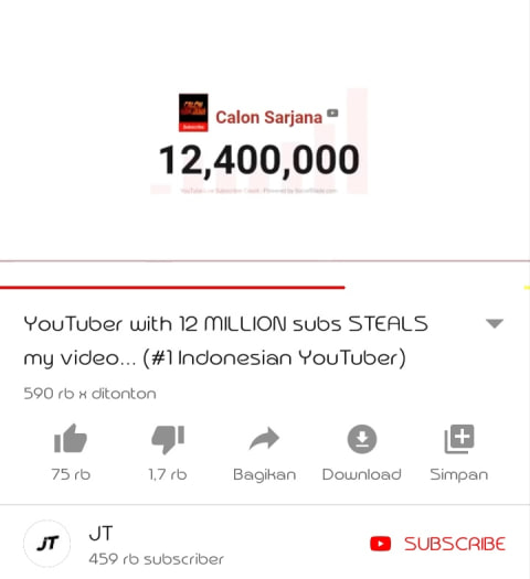 Youtube Calon Sarjana Ketahuan Plagiat Warganet Beri Sindiran Pedas Kumparan Com The youtube api engine you deserve and also the one you need right now. youtube calon sarjana ketahuan