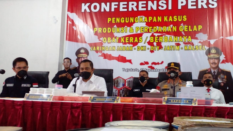 2 Pabrik Narkoba di Yogyakarta Digerebek Polisi