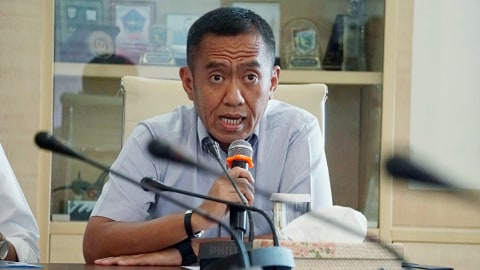 Direktur Jenderal pengelolaan Ruang Laut, Brahmantya Satyamurti Poerwadi menyampaikan saat konferensi pers mengenai Kawasan Konservasi Maritim Teluk Benoa Kantor KKP, Jakarta Pusat, Selasa (15/10/2019). Foto: Irfan Adi Saputra/kumparan