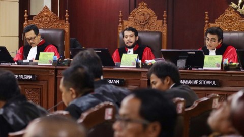 Sidang sengketa Pilkada di gedung MK. Foto: Fanny Kusumawardhani/kumparan