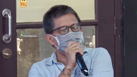 Rocky Gerung di Dialog Nasional Reuni 212, Rabu (2/12). Foto: Dok. Youtube Front TV