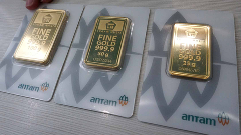 Harga Emas Antam Naik ke Rp 2,77 Juta per Gram, Galeri24 Turun Jadi Rp 2,75 Juta