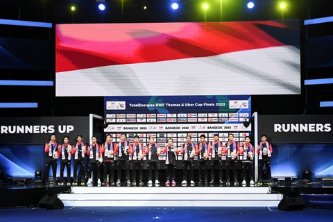 Foto: Indonesia Gagal Jadi Juara Piala Thomas 2022