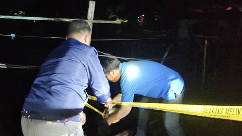 Lokasi Kebakaran Belasan Rumah di Pangkalan Bun Dipasang Garis Polisi