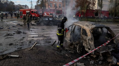 Serangan Drone Rusia di Kiev Tewaskan Tiga Warga