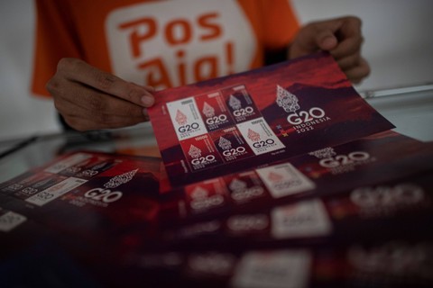 Foto: Pos Indonesia Luncurkan Prangko Edisi G20