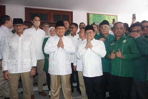 Foto: Peresmian Sekber Gerindra-PKB oleh Prabowo dan Cak Imin