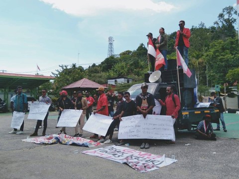 Praperadilan Silviana Wanma Dikabulkan Hakim, GMNI Demo Kejari Sorong