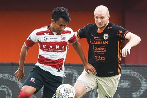 Hasil Liga 1: Imbang dengan Madura United, Persija Gagal Geser Persib
