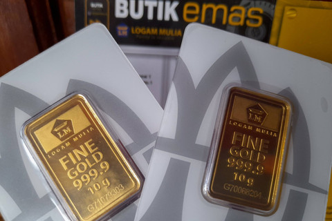 Harga Emas Antam Turun Jadi Rp 1,91 Juta/Gram, Galeri24 Stabil Rp 1,89 Juta/Gram