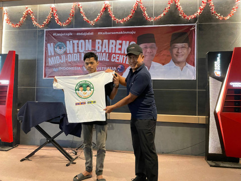 Didi Nobar Indonesia Vs Australia bersama Milenial dan Pecinta Bola Pontianak