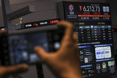 IHSG Sepekan Turun 3,95 Persen, Kapitalisasi Pasar Anjlok ke Rp 10.822 Triliun