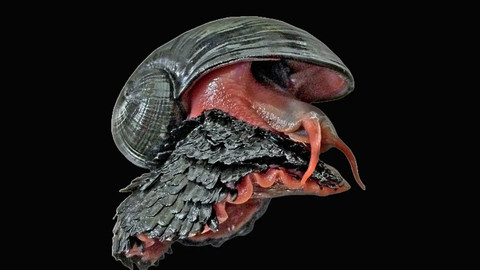 Potret Siput 'Lapis Baja' Bersisik Besi Penghuni Dasar Samudra