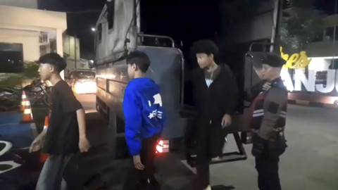 Patroli Jam Malam Bagi Pelajar di Cianjur, 35 Pelajar Terjaring Razia