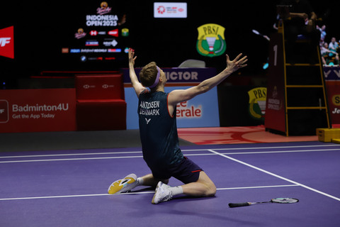 Foto: Tekuk Chou Tien Chen, Anders Antonsen Juara Indonesia Open