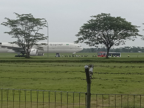 Saudia Airlines yang Diancam Bom Angkut Jemaah Haji Kloter 12 JKS Asal Depok