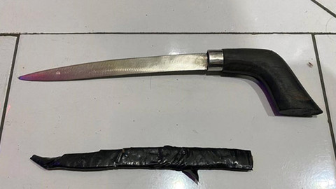 Polisi Sita 6 Senjata Tajam Saat Acara Pesta Pernikahan di Lembeh Selatan Bitung
