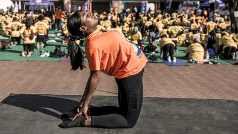 Foto: Ribuan Peserta Merayakan Hari Yoga Internasional di Sejumlah Negara