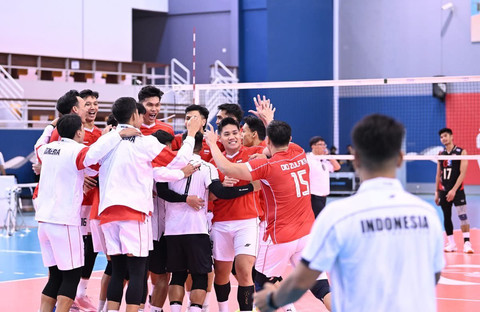 AVC Nations Cup: Rivan Nurmulki Cetak 28 Poin, Timnas Voli RI Hajar Vietnam