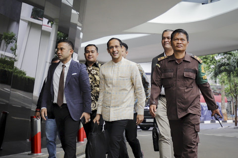 Foto: Nadiem Makarim Diperiksa Kejagung soal Pengadaan Laptop
