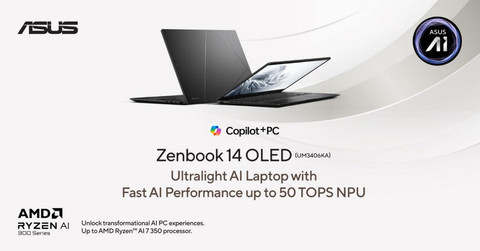 ASUS Zenbook 14 OLED UM3406KA, Laptop Ringan Partner Ideal Profesional Muda