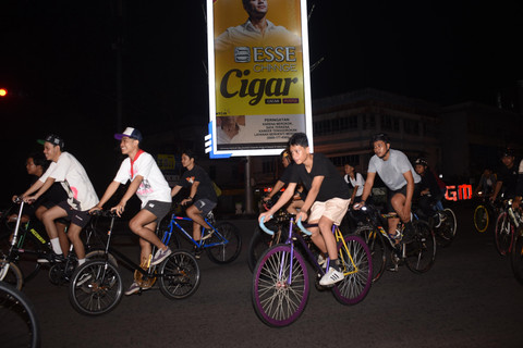 Suarakan Hak di Jalan, Critical Mass Ajak Pesepeda Keliling Pontianak